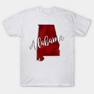 Alabama State Outline T-Shirt